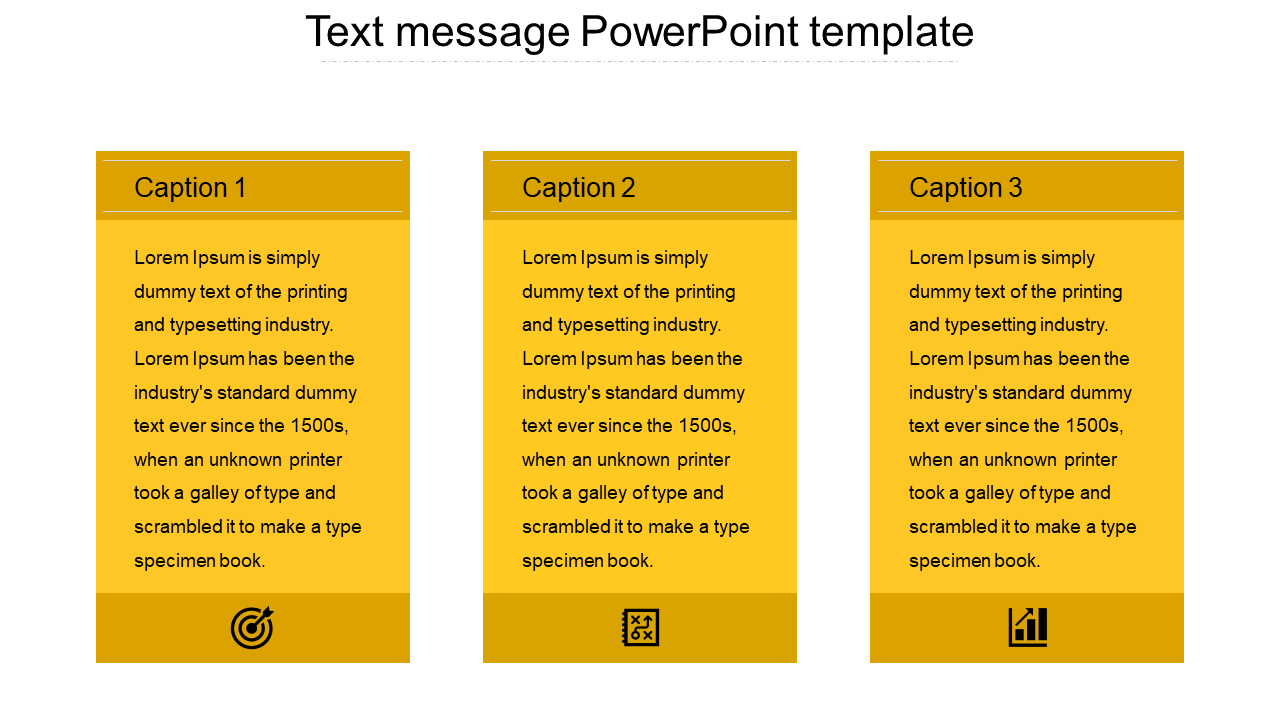 text message powerpoint template-3-yellow